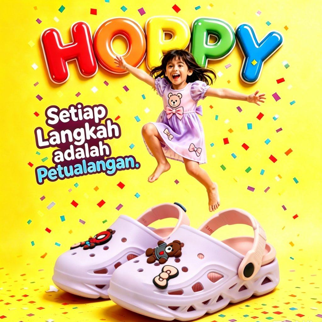 COD Sepatu Crocs Anak Kartun Pria Wanita, Sandal Lubang EVA Anti Slip, Tali Belakang Dapat Diatur, C