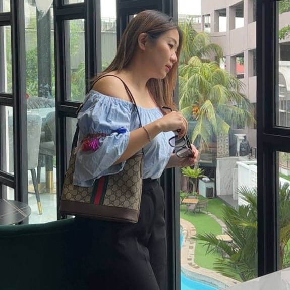 07 / Tote Bag Wanita / Ophidia Canvas Small Shoulder Bag