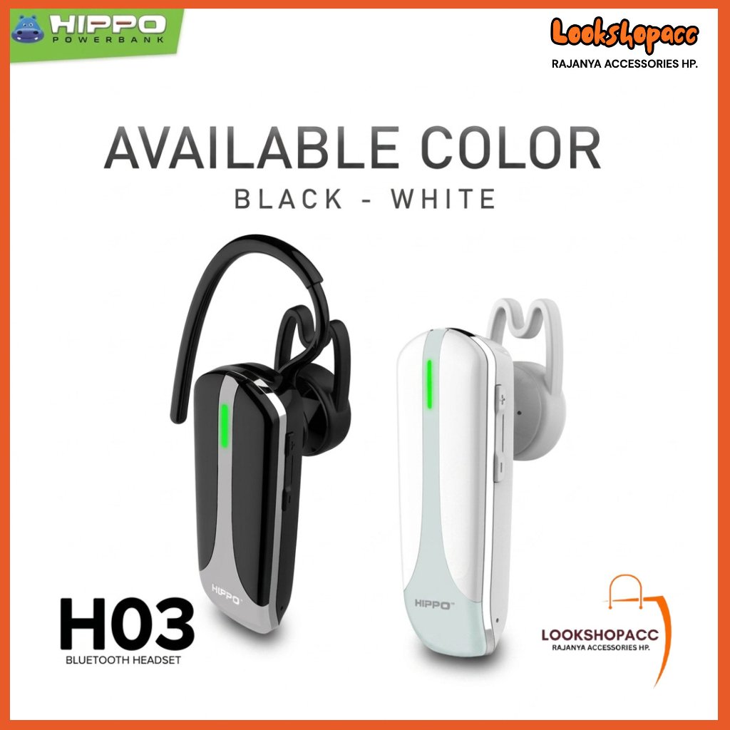 HIPPO H-03 Stereo Bluetooth Headset Hippo H03 headset Bluetooth Orginal Hippo