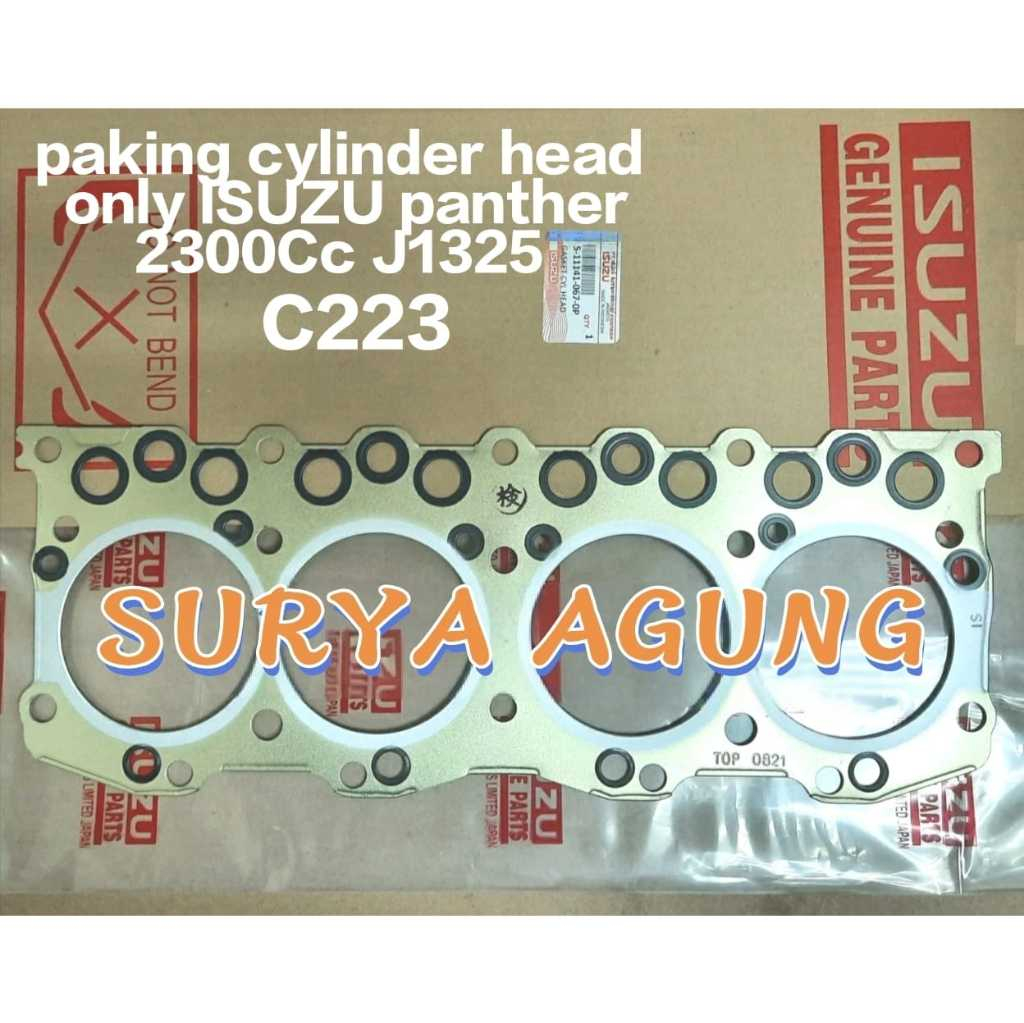 PAKING CYLINDER HEAD ISUZU PANTHER 2.300CC C223 J1325 Plat Besi / Grafit Klingrit Kualitas Impor