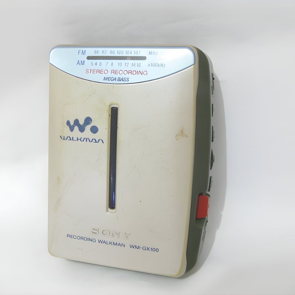 Walkman Sony WM-GX100 Pemutar Radio Kaset bahan