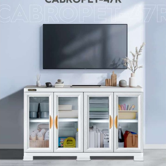 Lemari Buffet Serbaguna Rak TV Plastik Napolly Cabropet