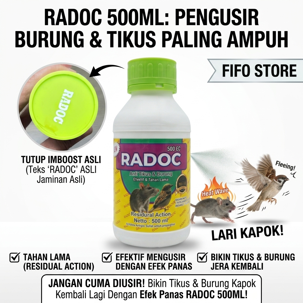 RADOC 500ML PENGUSIR BURUNG DAN TIKUS/ RADOC RADOK