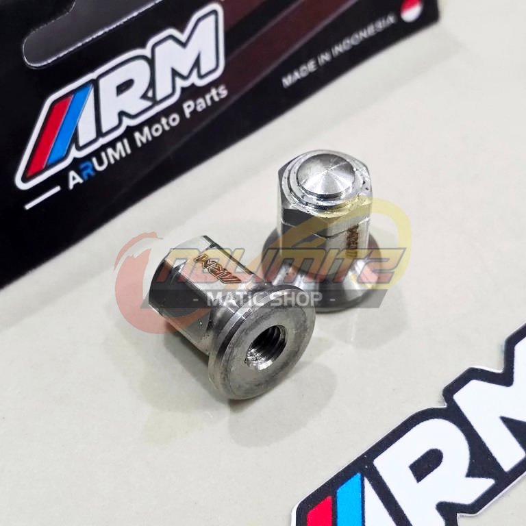 Mur Nut Baut Mur Knalpot Tanam ARM Arumi Stainless Full CNC