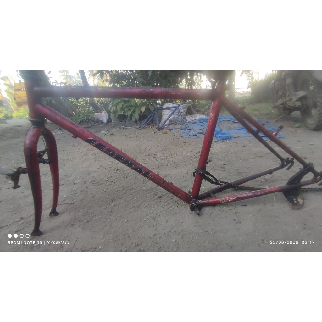 frame sepeda federal cat dan decal masih ori