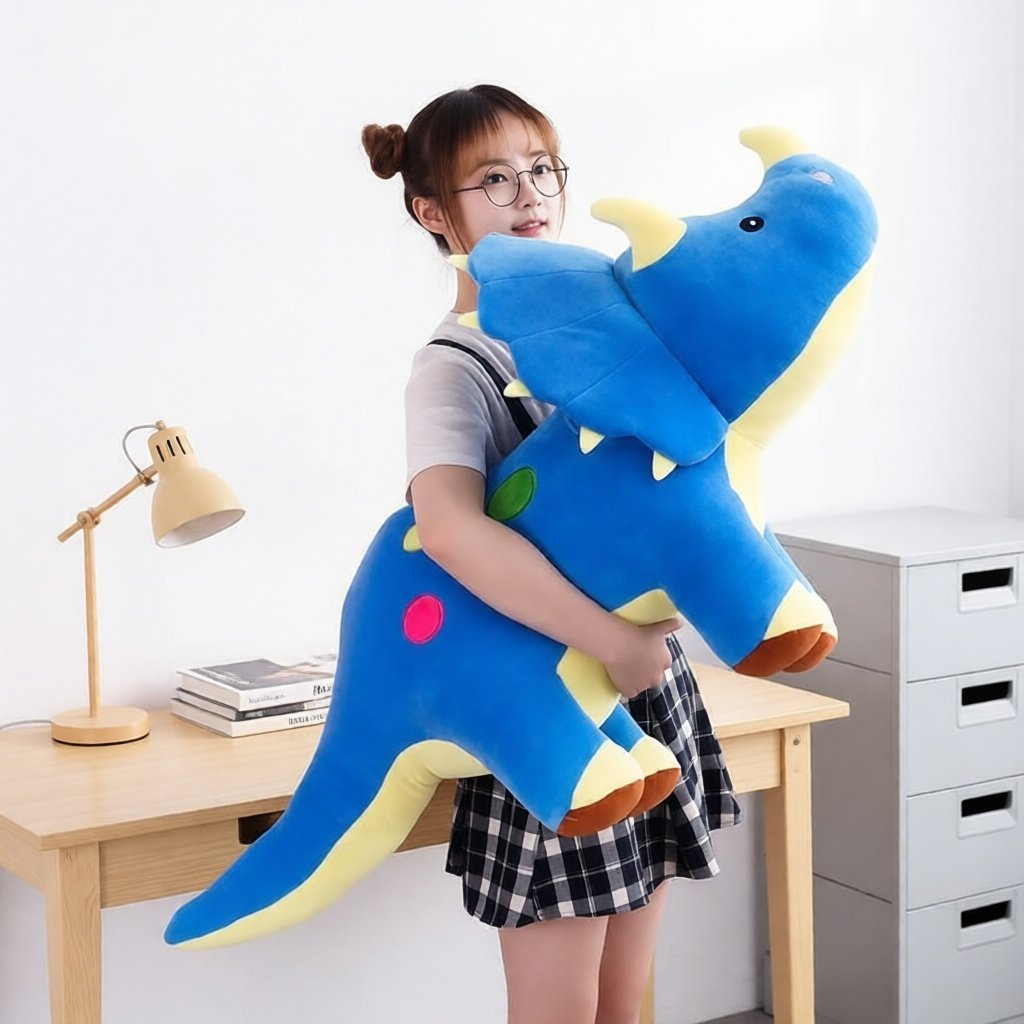 30-70 CM Boneka Dinosaurus Badak Jumbo Bahan Yelvo Premium Super Lembut