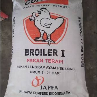 Repack 1kg Comfeed Broiler Starter BR 1 BR 2 Crumble Pelet Pakan Ayam Pedaging Pakan Japfa Pakan Ung