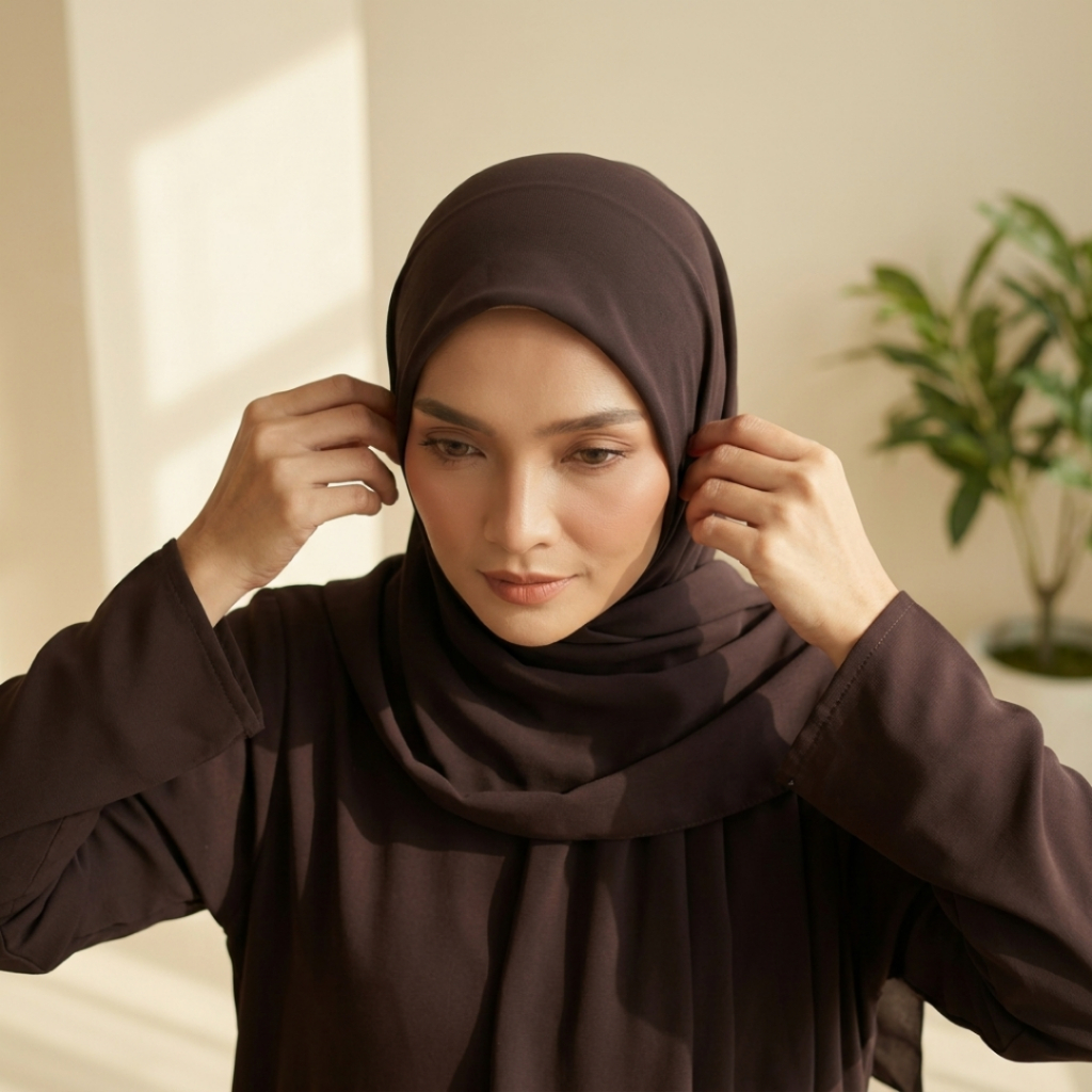 Bella Square Jumbo 120x120 Premium Hijab Segi Empat Polycotton Plain Syar'i Adem Neci Rapi