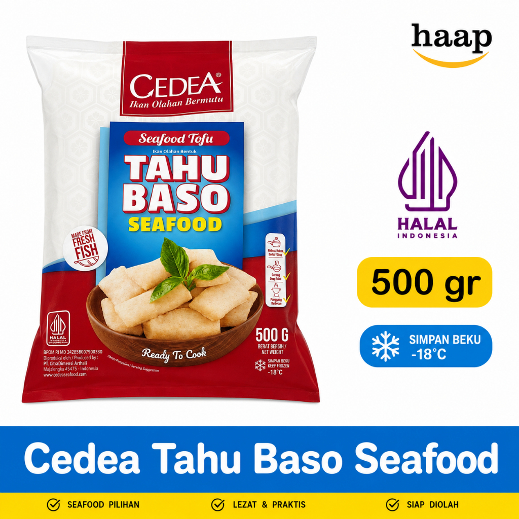 Cedea Tahu Baso Seafood 500gr / Cedea Tahu Bakso Seafood