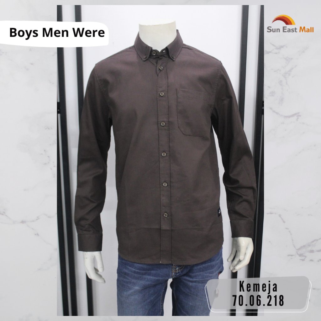 BOYS MAN WERE - KEMEJA PRIA ROLUN LENGAN PANJANG BAHAN KATUN PREMIUM TERBARU26 // 7006217//218