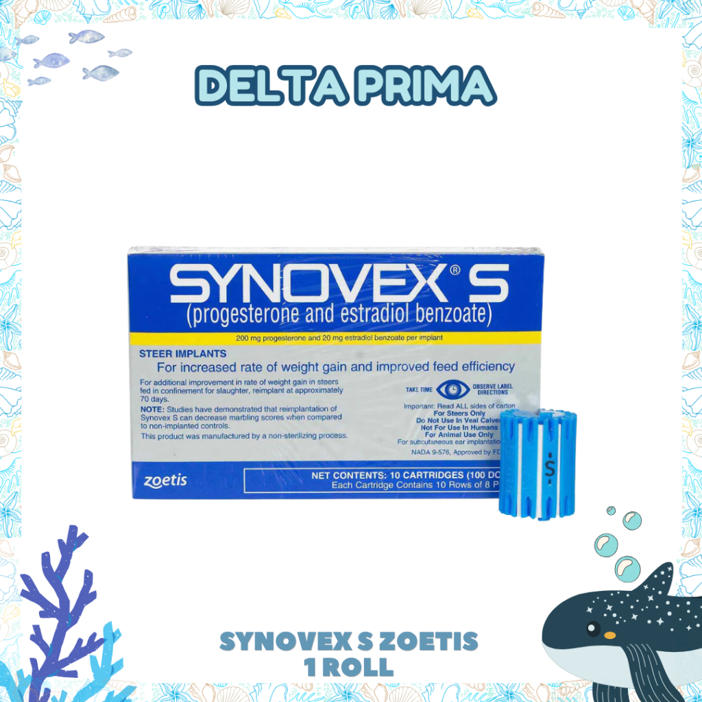 SYNOVEX S ZOETIS 1 ROLL - Implan Untuk Membantu Pertumbuhan Ternak Pada Sapi Jantan.