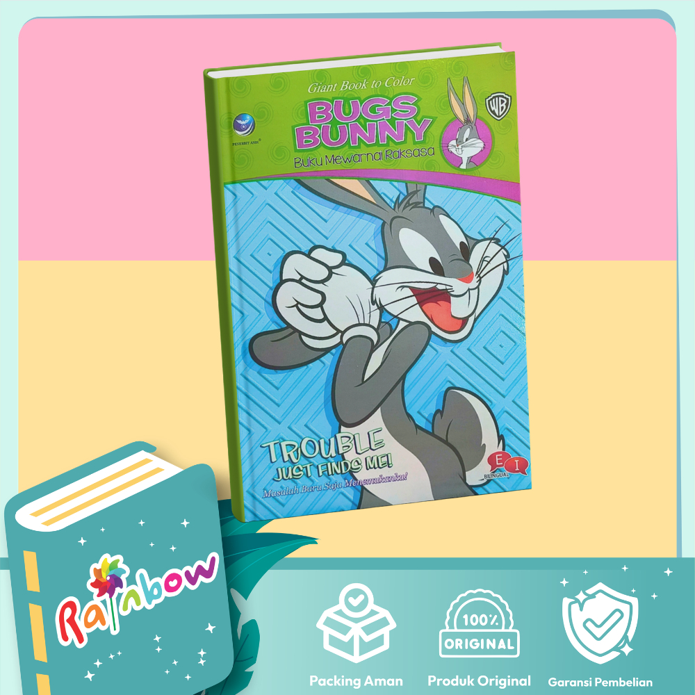 Buku Anak Bugs Bunny Buku Mewarnai Raksasa - Rainbow