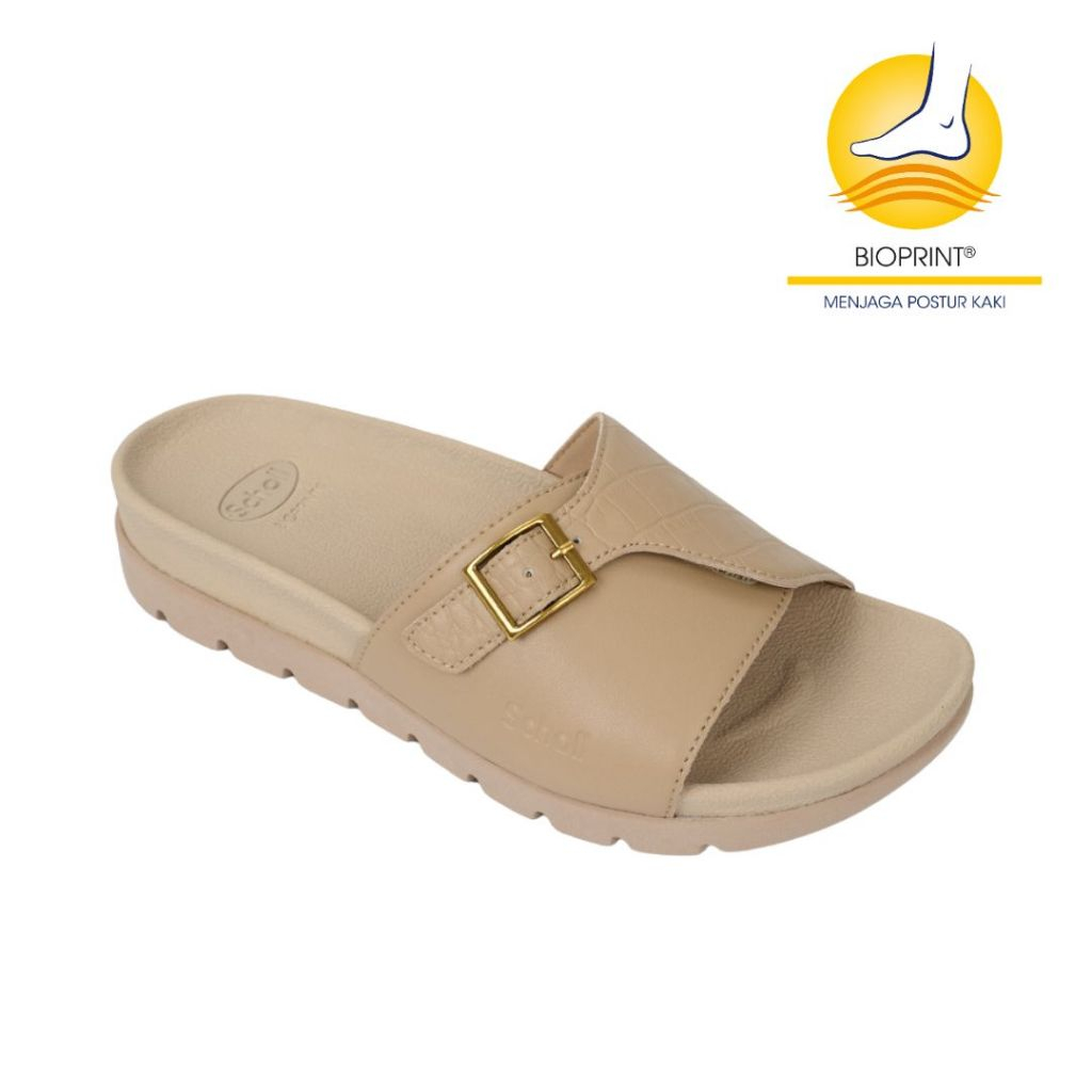 Scholl Amelia Taupe Sandal Wanita