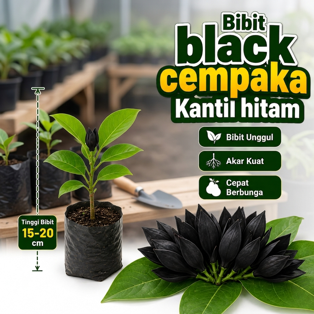 Bibit Black Cempaka Kantil Hitam Bibit Unggul Akar Kuat Cepat Berbunga