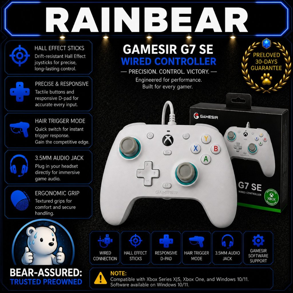 Gamesir G7 SE Wired Gamepad Xbox Series X Series S XBOX One Hall Effect Windows Switch Second Prelov