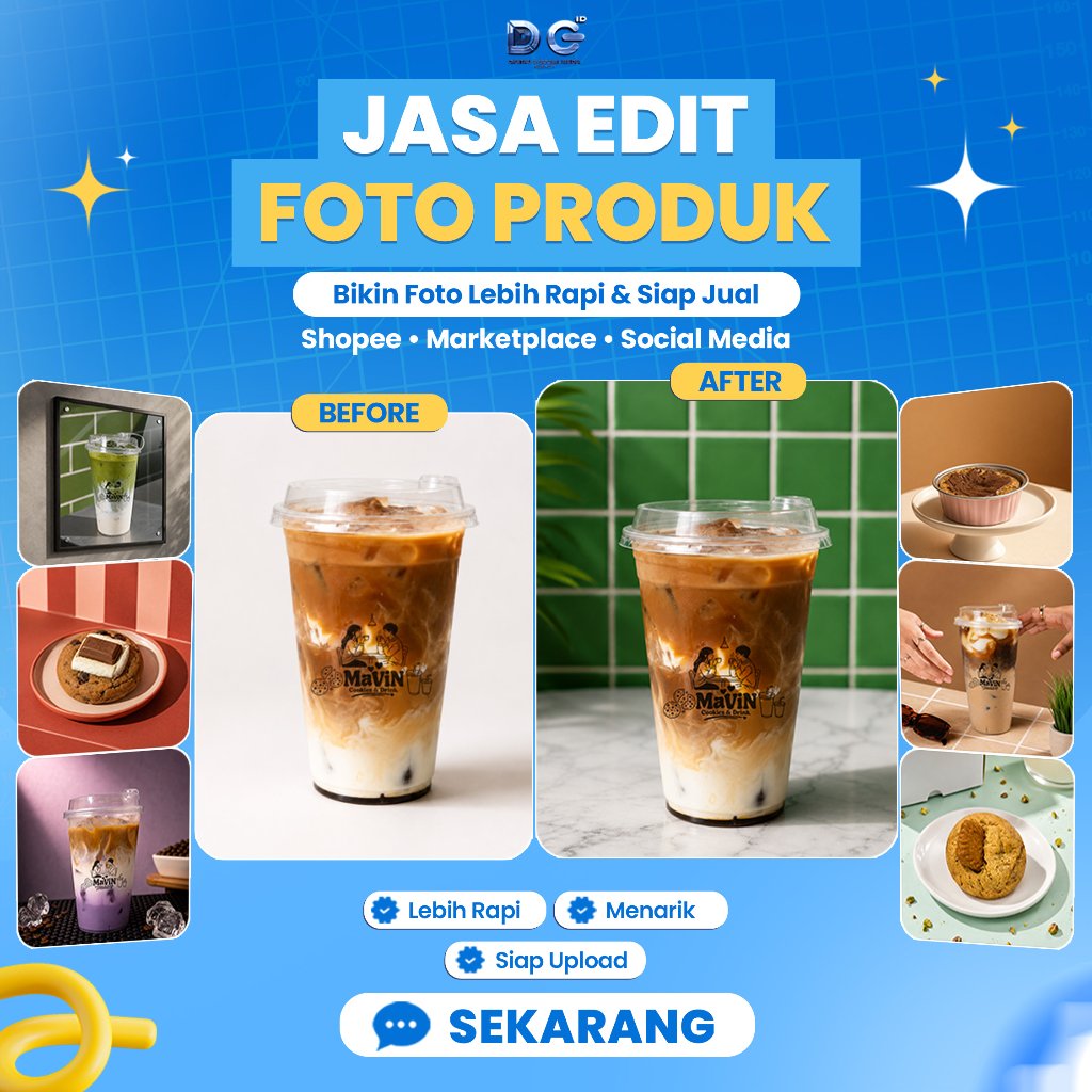 Jasa Edit Foto Produk Profesional Shopee Marketplace UMKM Background Estetik Siap Upload – DC ID