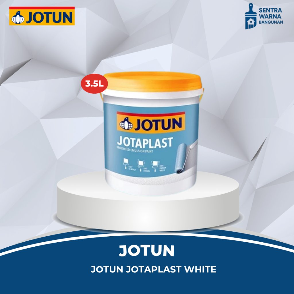 JOTUN-Cat Tembok Jotun Jotaplast White | Ukuran : 3.5 Liter PUTIH
