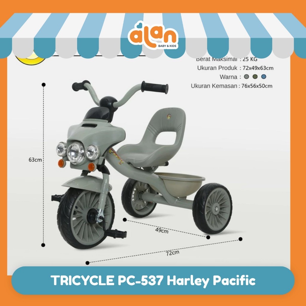Tricycle PC-537 harley Pacific