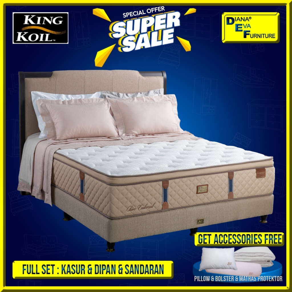 King Koil Chiro Endorsed Set Kasur Springbed