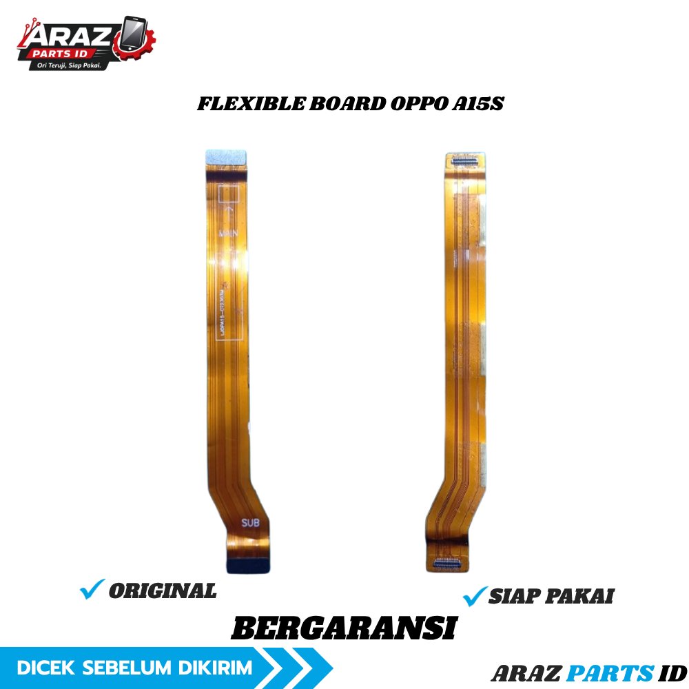 Flexible Board OPPO A15s Original Copotan Bekas Araz Parts ID