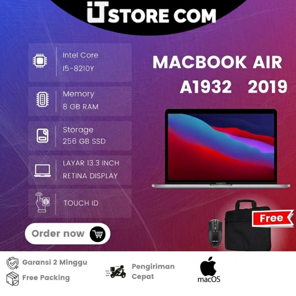 MACBOOK AIR RETINA 2018 & 2019  A1932 – SECOND ORIGINAL  GRADE A+++