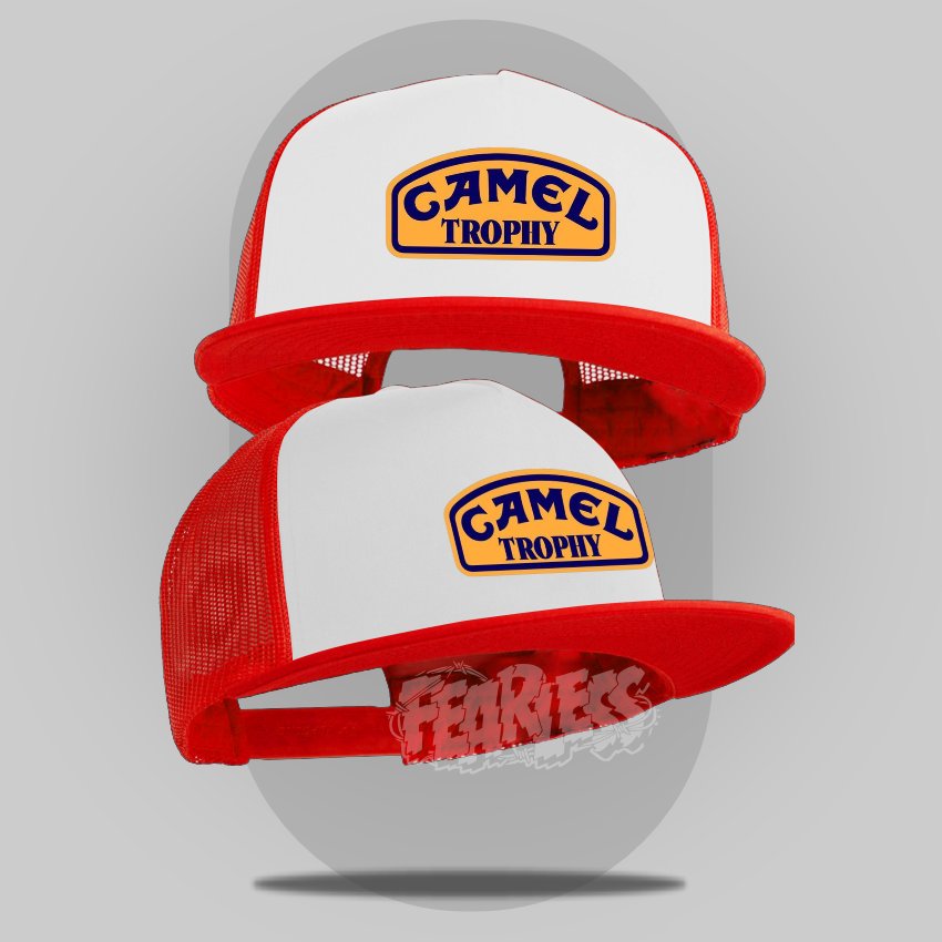 (Snapback Jaring) Camel Thropy _ Topi Jaring Trucker Caps