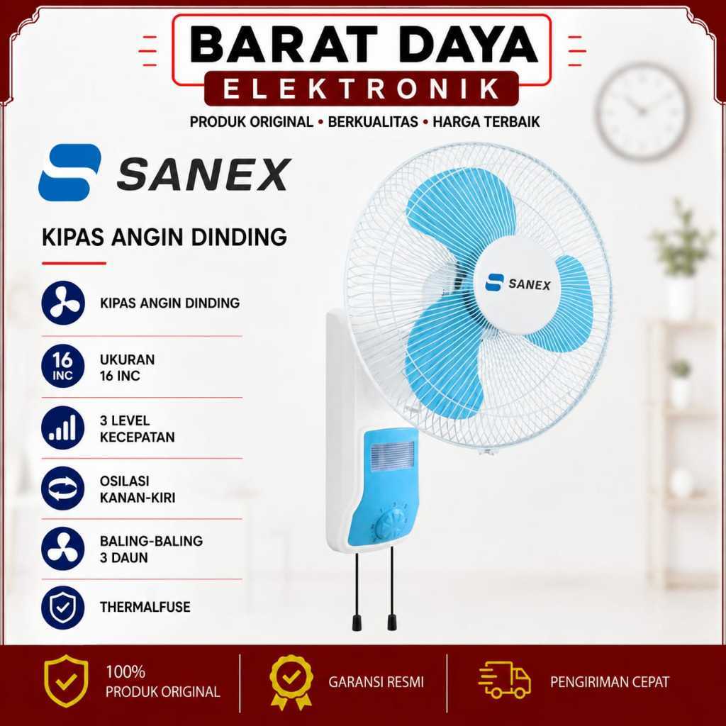 KIPAS ANGIN DINDING SANEX 16 INCH