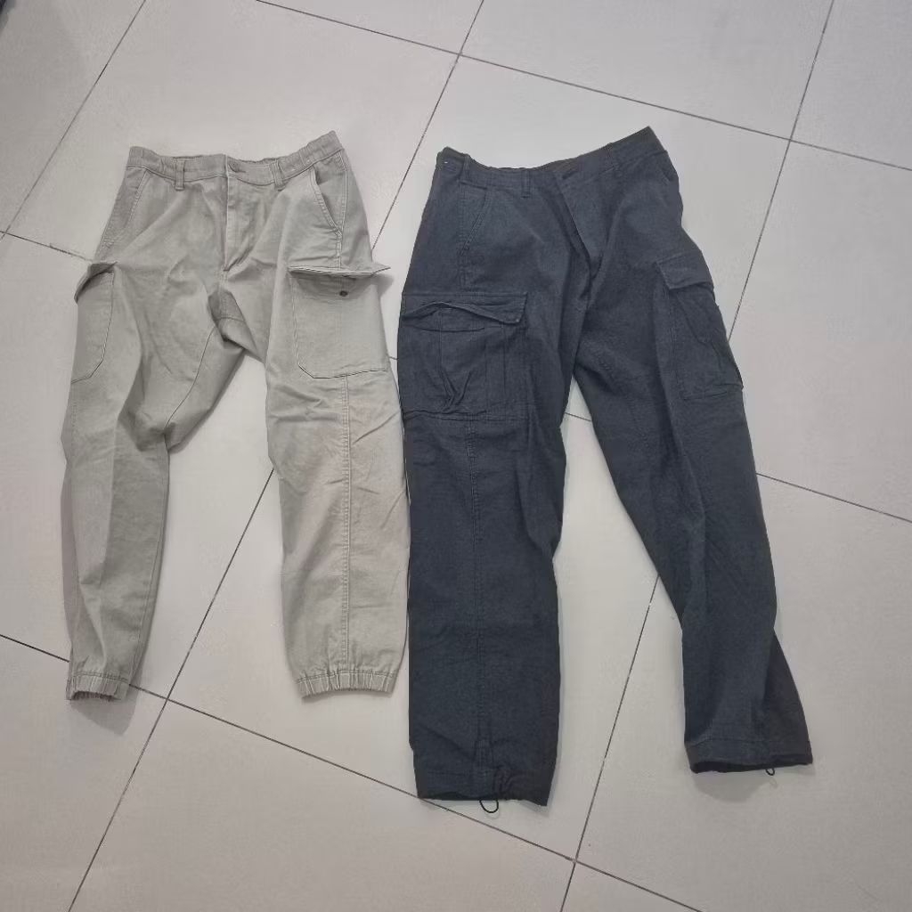 PRELOVED CELANA UNIQLO JOGGER CARGO DAN NON CARGO