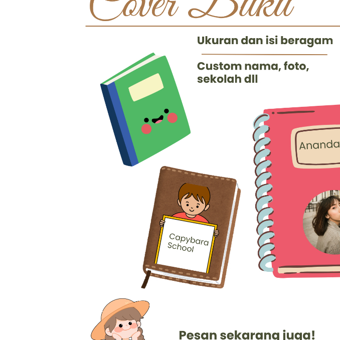 CUSTOM Mini Notebook/Buku Tulis Kecil