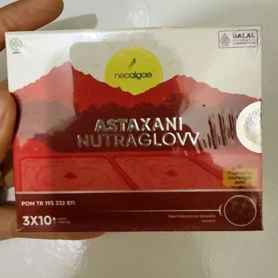 Astaxani Nutraglow Suplemen Pemutih Kulit Suplemen Kecantikan Astaxanthin10mg