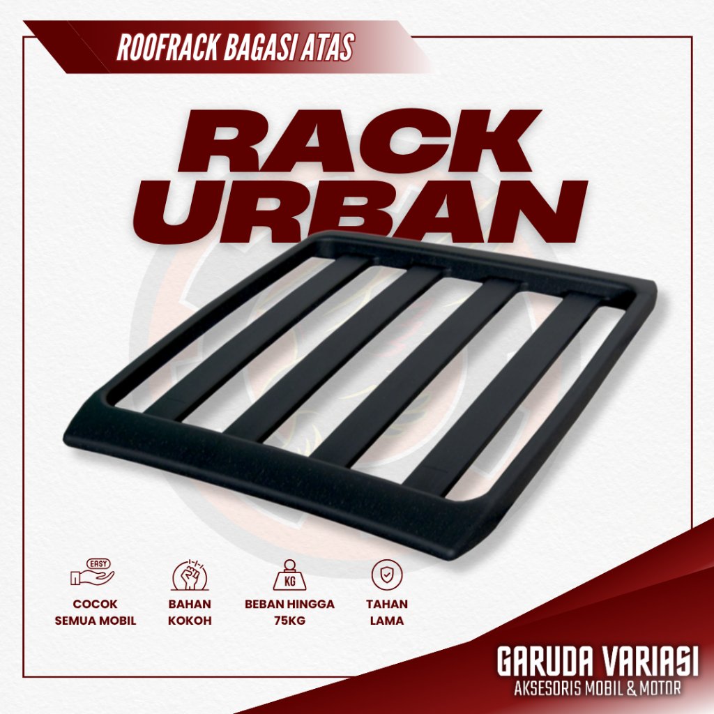 Roof Rack Box Urban Rak Bagasi Atas Mobil Innova Calya Avanza Xpander Universak Bahan Plastik ABS