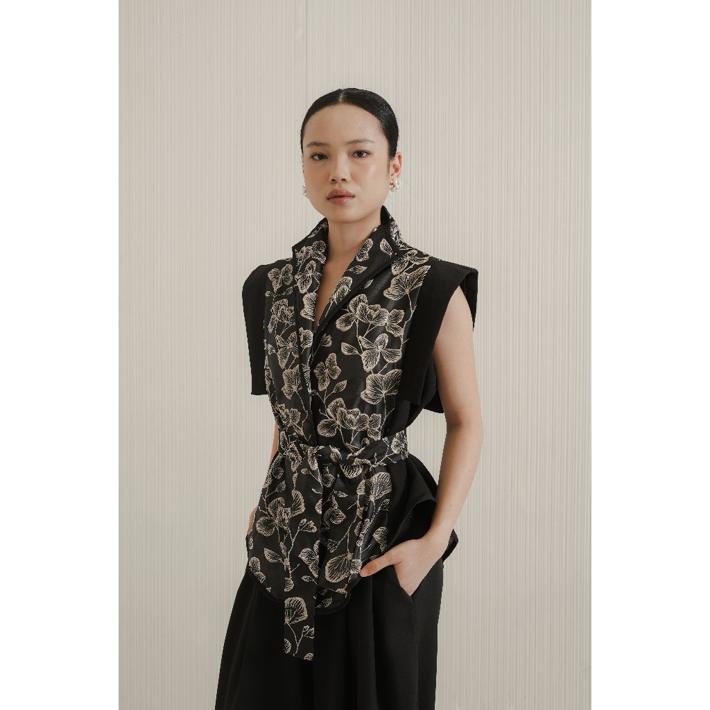 Agni Vest - Vest Outer Rompi Wanita Atasan Oversized Jacket Top