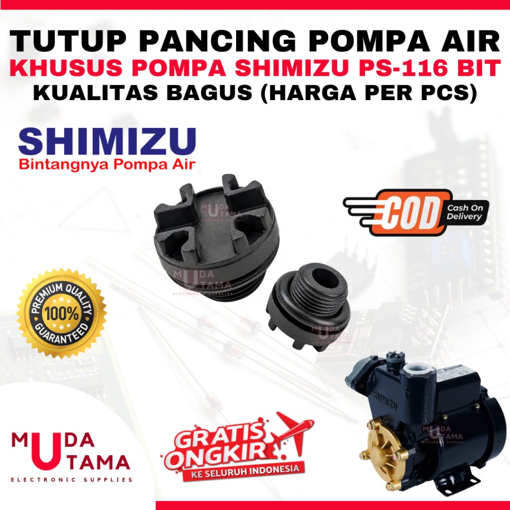 PLUG TUTUP PANCING POMPA AIR SHIMIZU PS116BIT PS 116 BIT - TUTUP PANCING POMPA AIR SHIMIZU PS 116BIT
