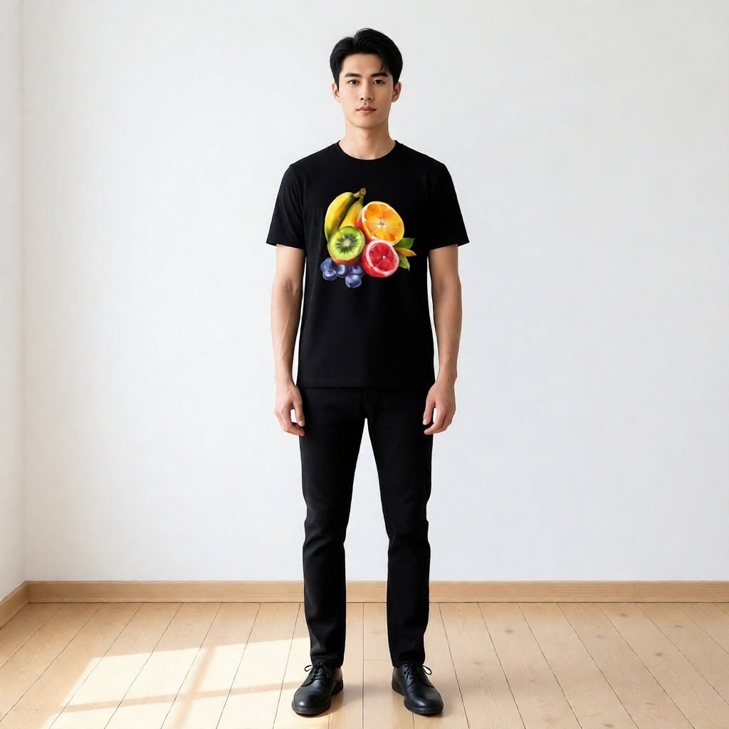 Kaos Baju Tshirt Custom Pria Wanita Anak Dewasa Buah Buahan Fruits Sirsak Anggur Kiwi Berry