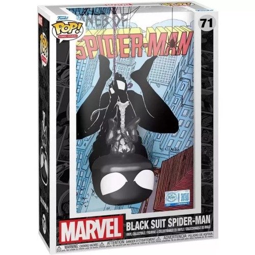 Funko POP COMIC cover - Marvel - Web of SpiderMan - Symbiote Suit Spider-Man #71