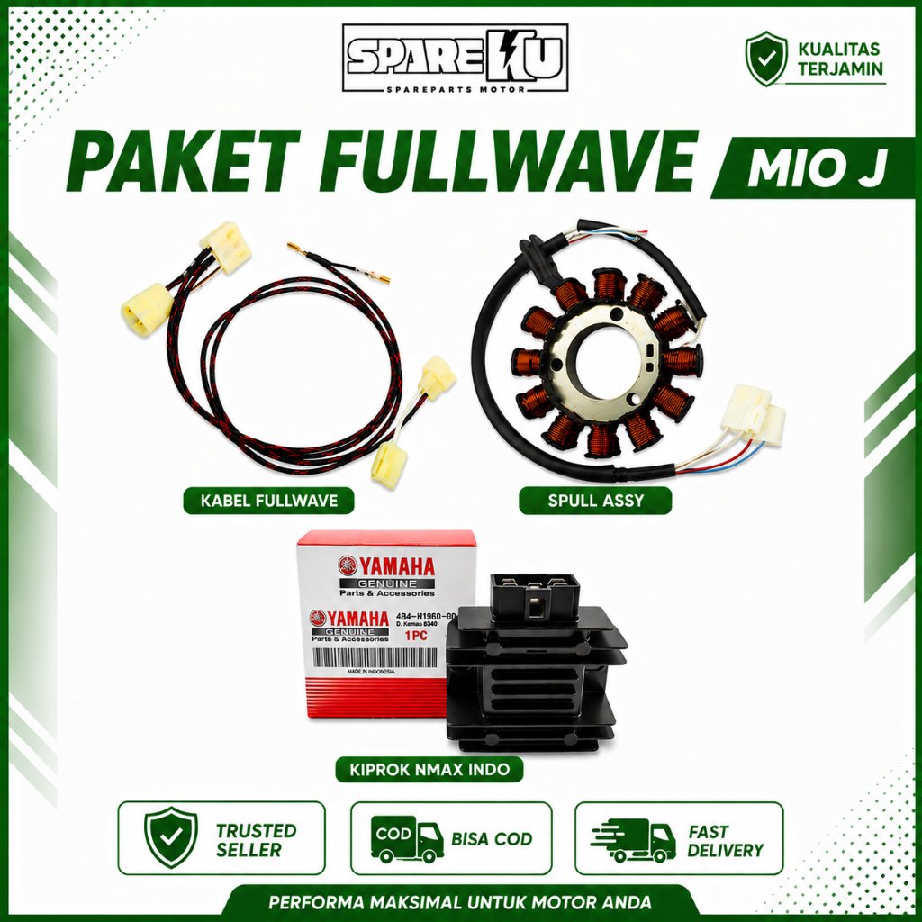 PAKET FULLWAVE MIO J KABEL FULLWAVE SET KIPROK XRIDE SOUL GT SET SPULL MIO J SPULL DC FULLWAVE BILLE