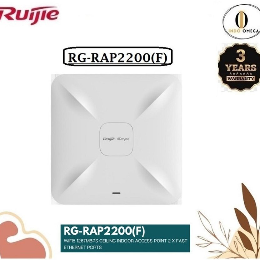 RG-RAP2200(F) AC1300 Dual Band Ceiling Mount Access Point RAP2200F RAP2200 F