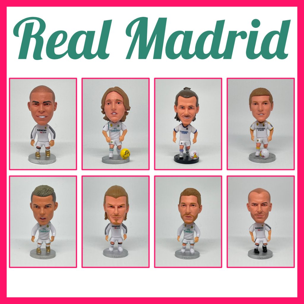 SoccerWe Real Madrid Toni Kroos Bale C Ronaldo Modric Benzema Mini Figure 6,5cm Original