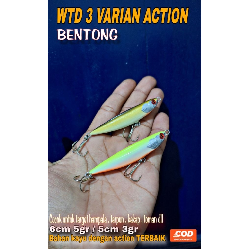 Umpan Pencil WTD Bentong FR LURE / WTD SPLASSER / Lure WTD / Umpan Hampala