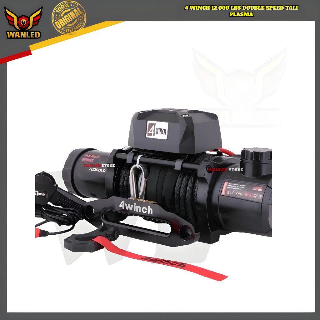 4 winch 12.000 lbs Double speed tali plasma