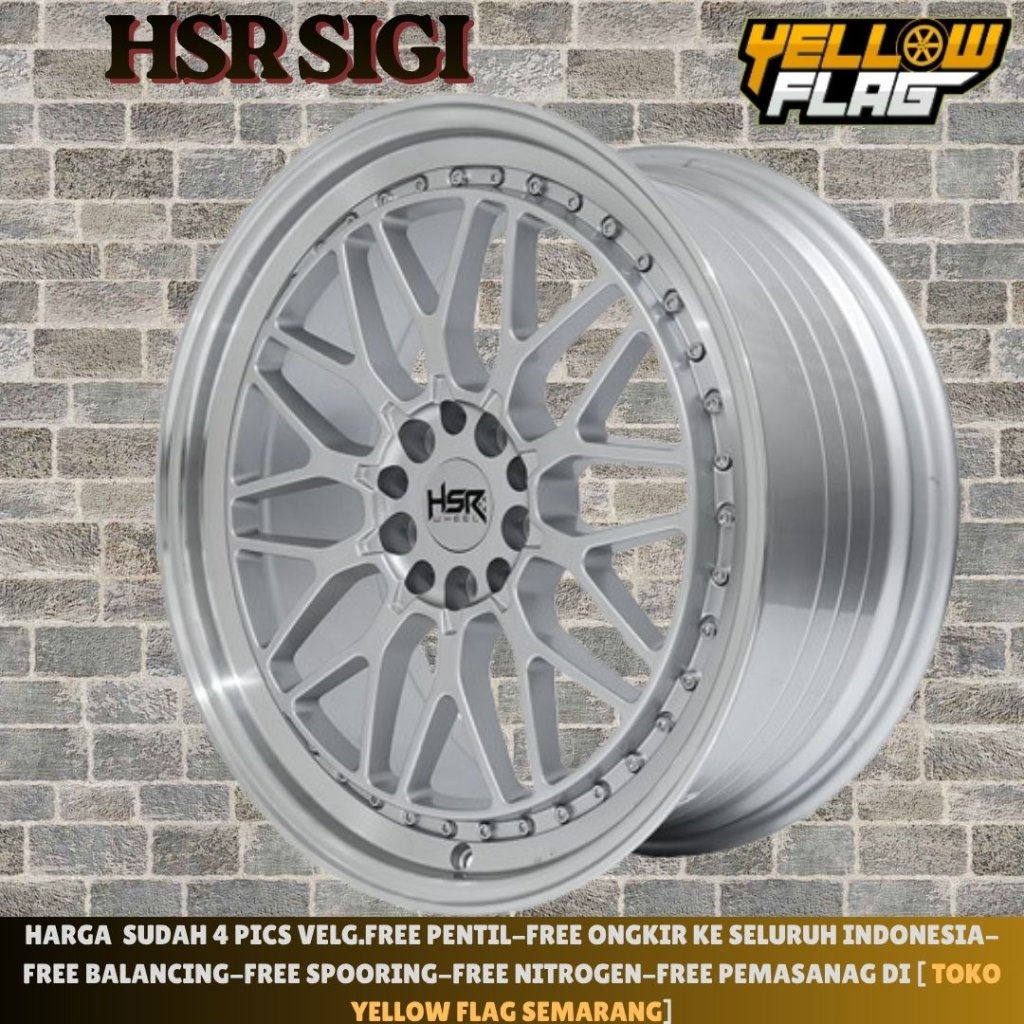 VELG CELONG HSR SIGI R19 SILVER COCOK BUAT JAECCO CAMRY INNOVA ZENIX ODDYSEY VELG MODEL BBS RING 19