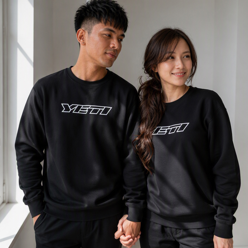 Sweater Yeti Cycles Mountain Bike Crewneck Sweatshirt Bahan Katun Casual Unisex Cotton Fleece [READY