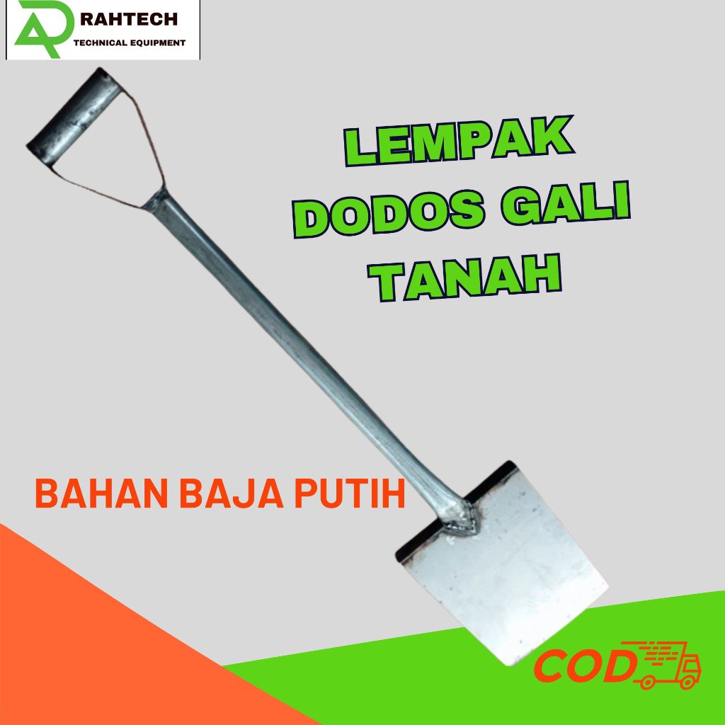 Lempak Tanah Lencek Dodos Penggali Tanah Bahan Full Besi Baja Tebal Kuat Alat Pertanian