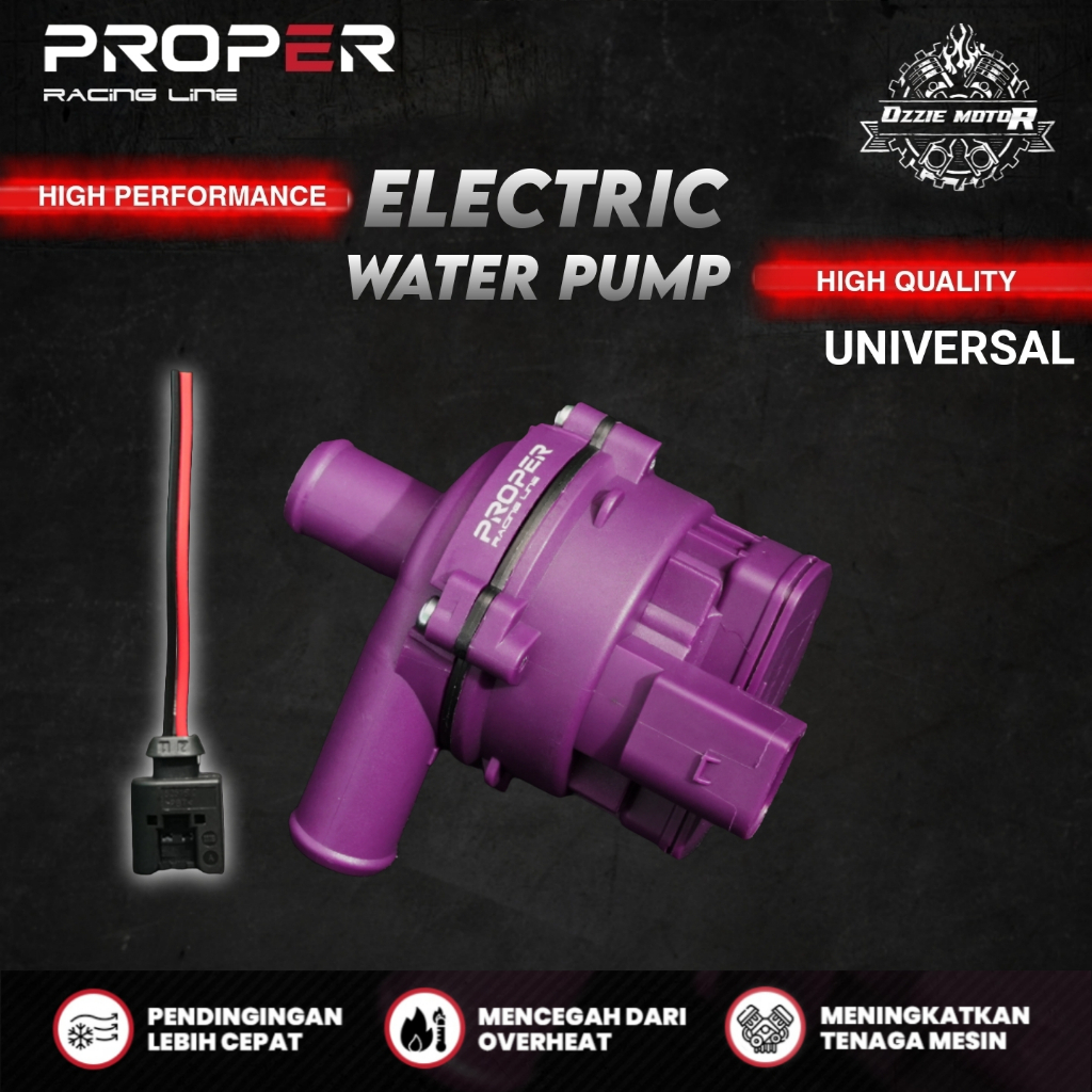 EWP Radiator PROPER RACING LINE Universal EWP PROPER UNIVERSAL Elektrik Waterpump Proper Racing Line