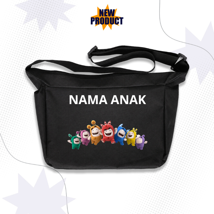 Tas Slempang Anak Viral dengan motif ODDBODS