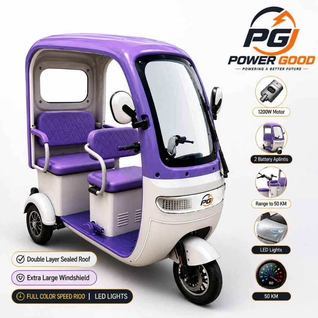 Sepeda Listrik kinma Roda  dewasa 3 Sepeda Motor Listrik Roda 3 Bajaj Golf Sepeda Listrik 1200 watt 