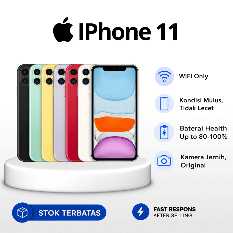 HP Apple Iphone 11 64GB 128GB Wifionly Second Original Inter Dijamin Termurah 100%