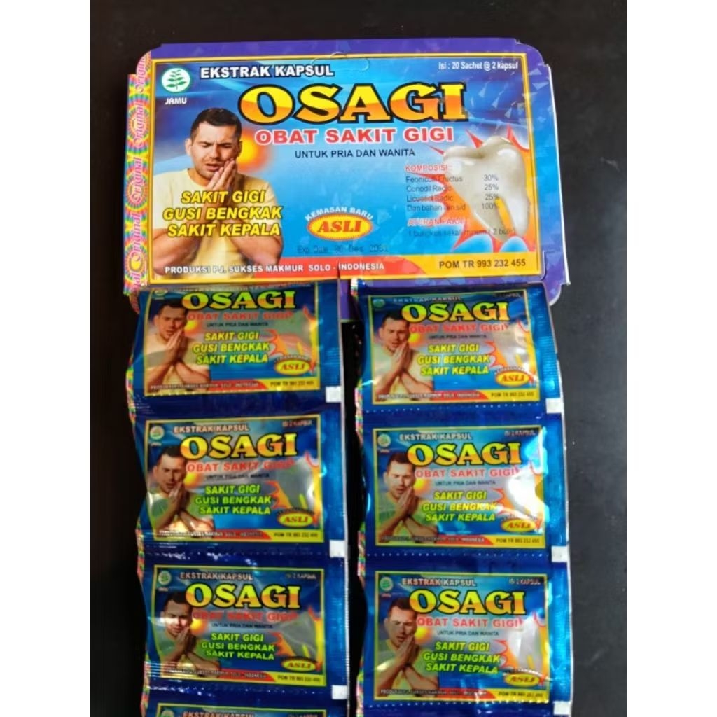 OSAGI OBAT TRADISIONAL SAKIT GIGI, GUSI BENGKAK & SAKIT KEPALA