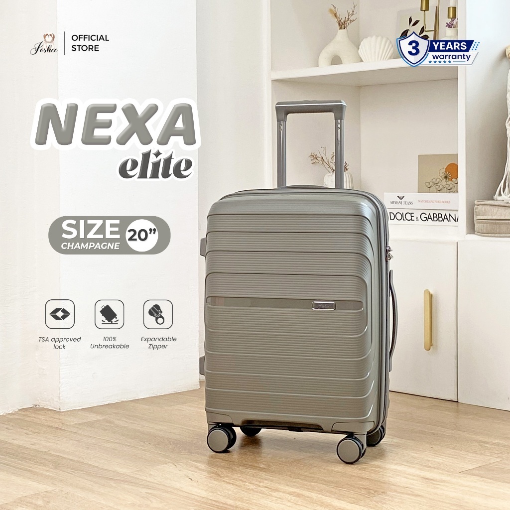 Joshee Koper Hardcase Nexa Series Cabin 20 Inch - Champagne