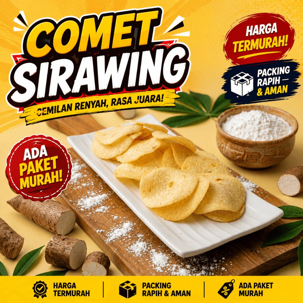 comet si rawing kripik singkong khas tasik
